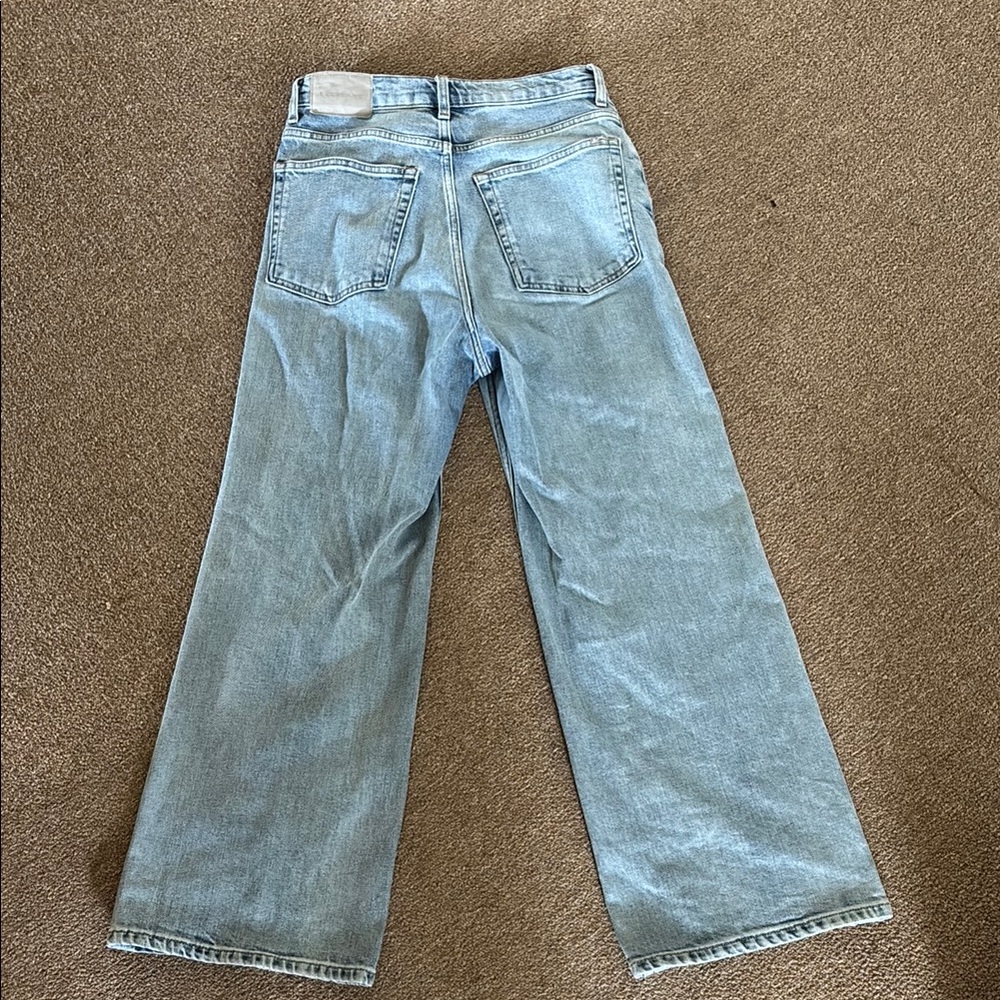 Everlane the way high wide leg flare 27 ankle